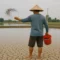 Persiapan Dasar Tambak dengan Kohe Sapi Fermentasi